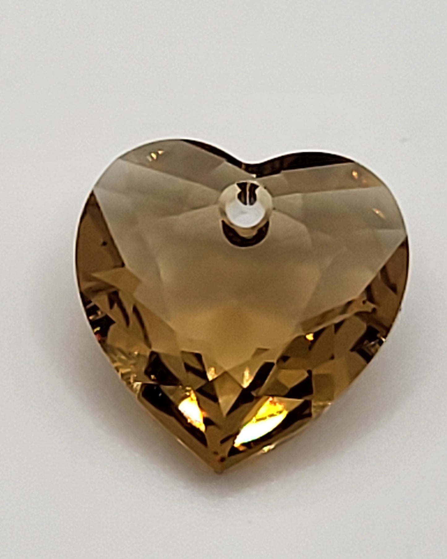Sterling Silver Necklace - Swarovski Crystal Heart Cut Pendant