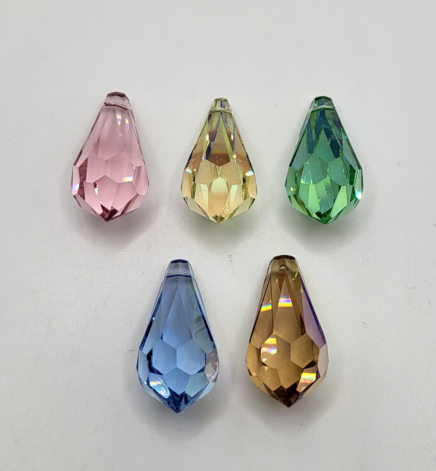 #6000 - Swarovski Crystal 28mm Teardrop Pendants; Vintage