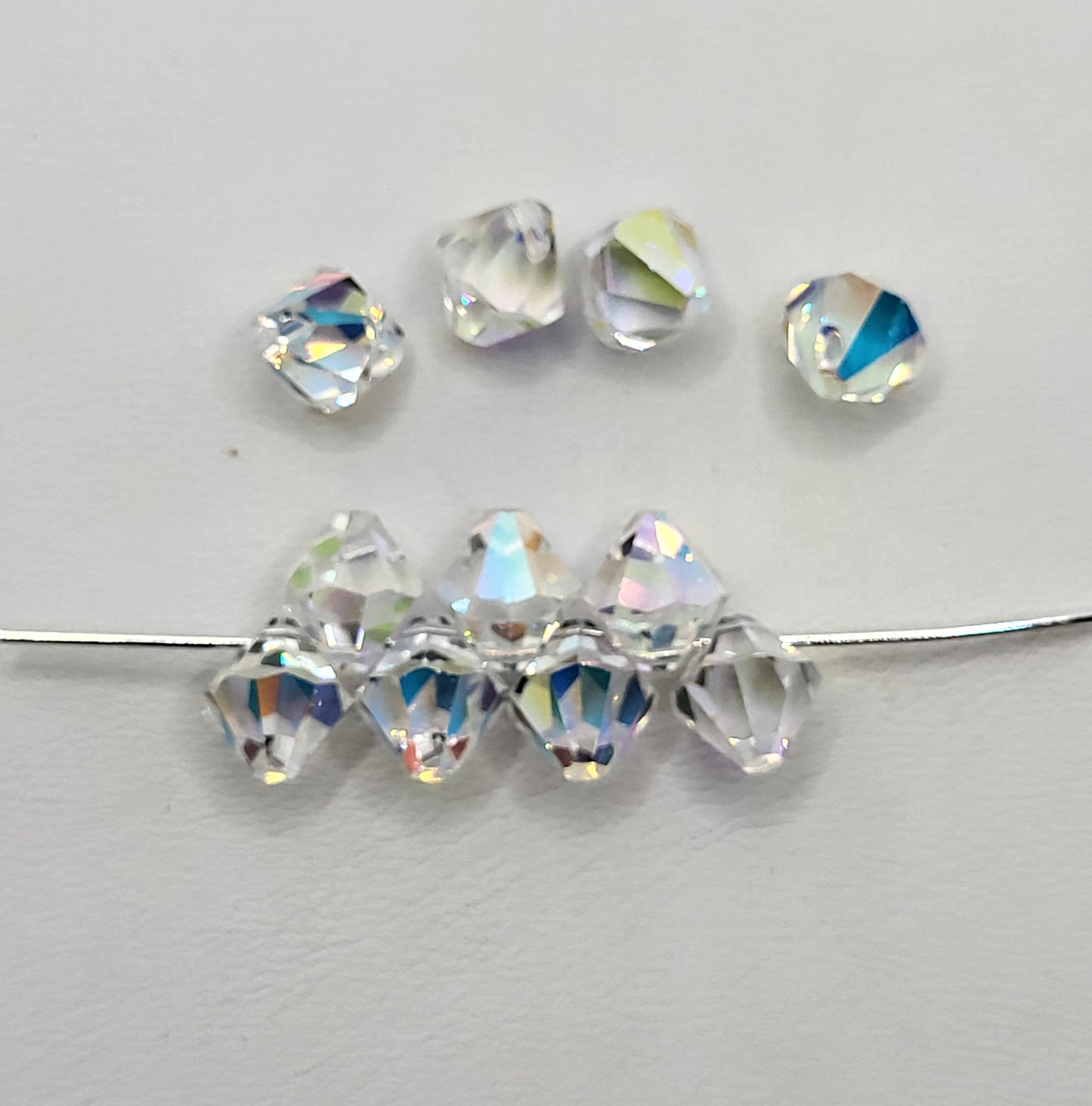 #6301 - Swarovski Crystal 6mm Bicone Pendant; Top Drilled; Many Colors!