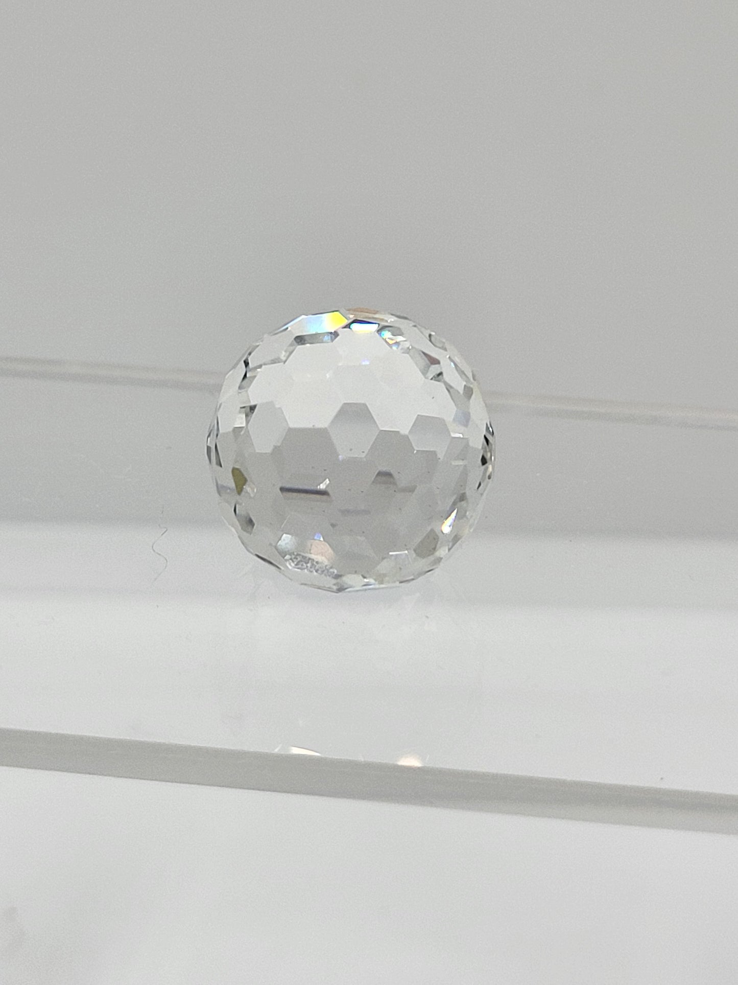 #4861 - Swarovski Crystal Comet Argent Light CAL 18mm 3/4 Flatback Disco Ball Fancy Stone; LAST ONE