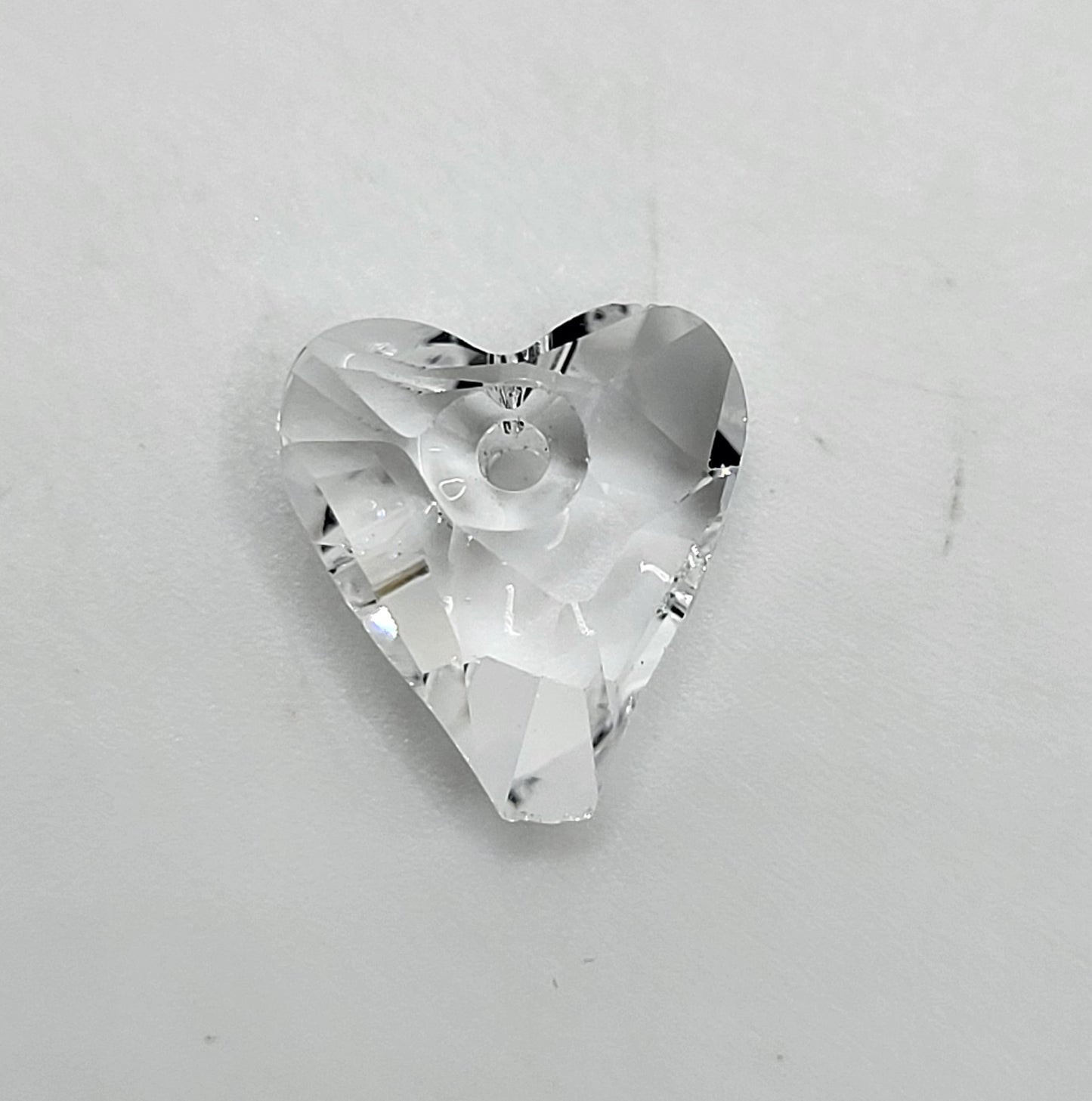 #6240 - Swarovski Crystal Clear 12mm Wild Heart Pendant; LAST ONE