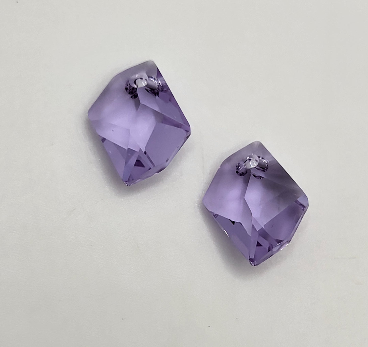 #6680 - 2pc Swarovski Crystal Violet 14mm Cosmic Pendants; LAST ONE
