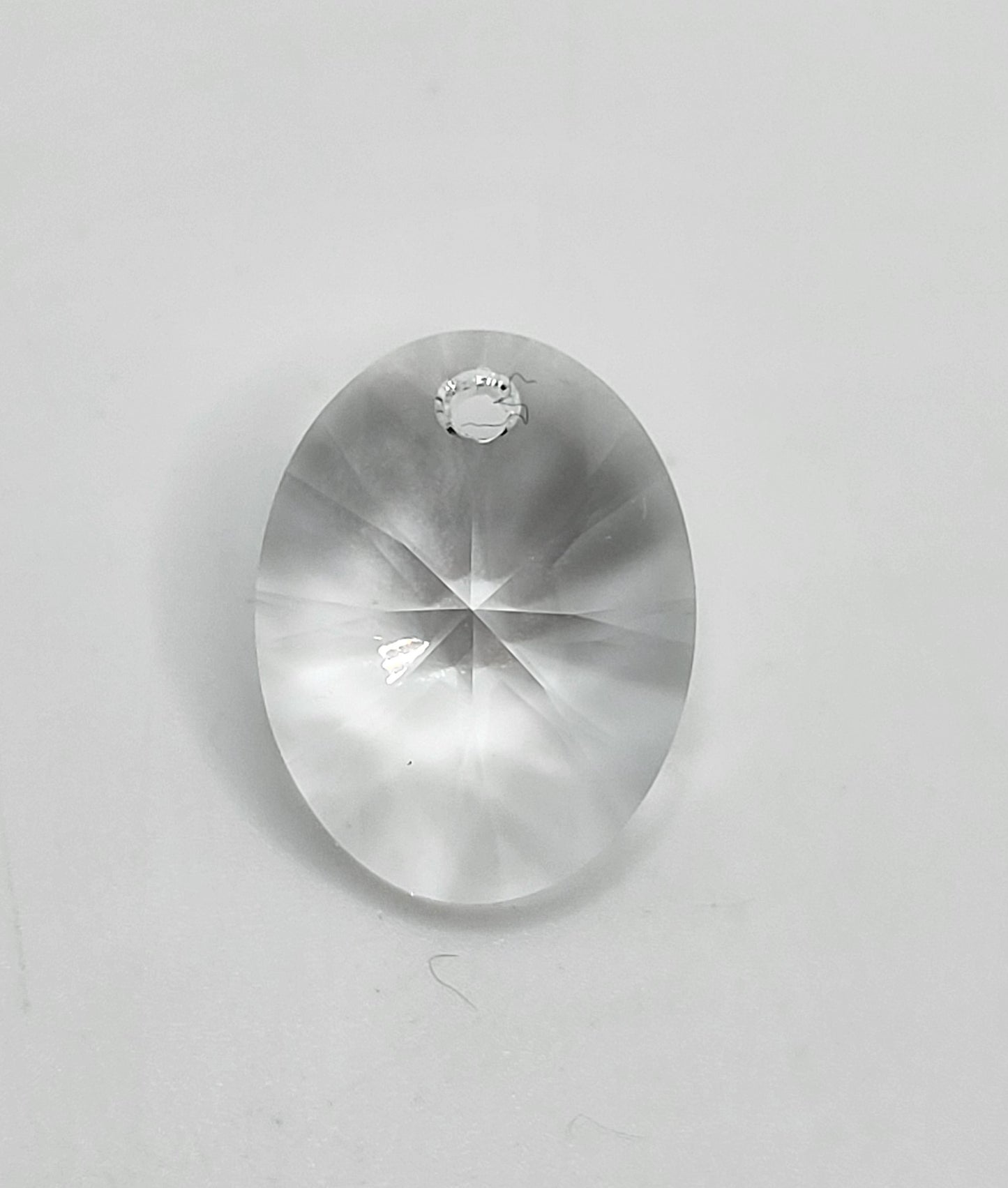 #6028 - Swarovski Crystal Clear 18mm Oval Pendant; LAST ONE