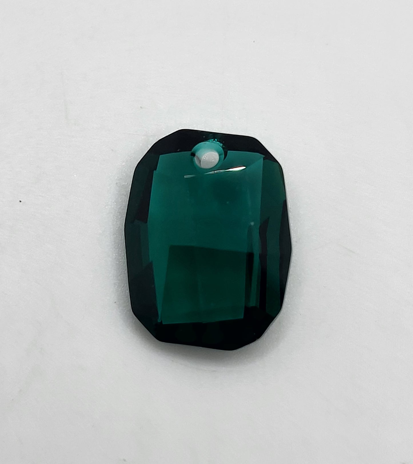 #6685 - Swarovski Crystal Emerald Green 19mm Graphic Pendant; LAST ONE