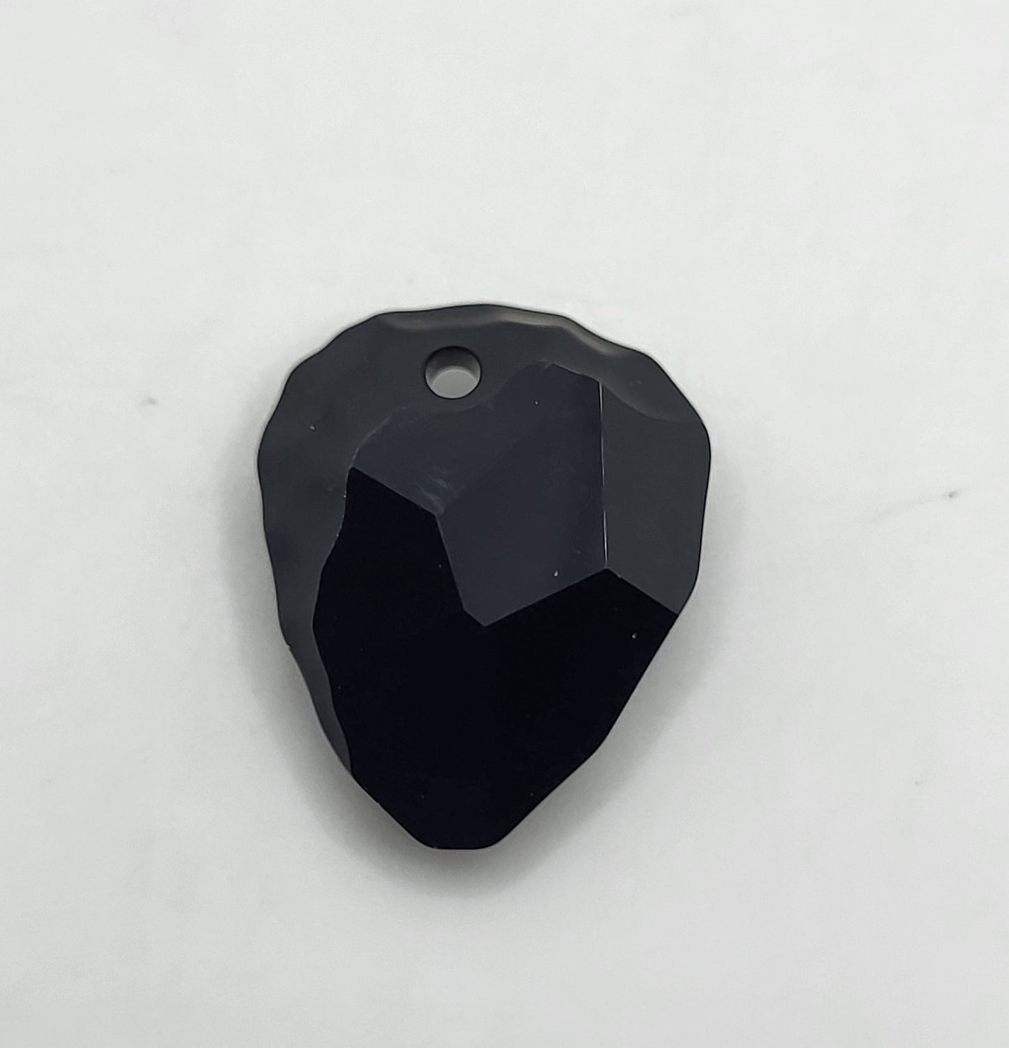 #6190 - Swarovski Crystal Jet Black 23mm Rock Pendant; LAST ONE