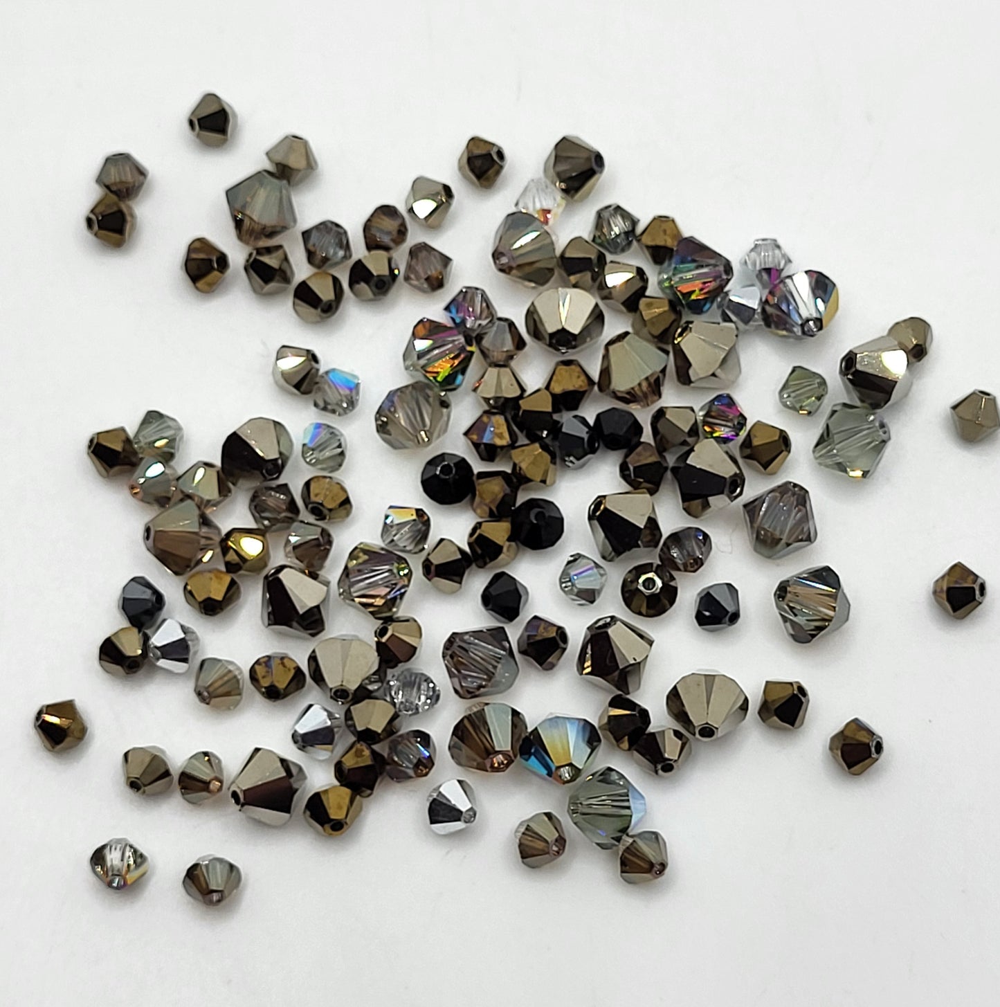 CLEARANCE MIX! 112pc Swarovski Crystal Effect Color Bicone Beads
