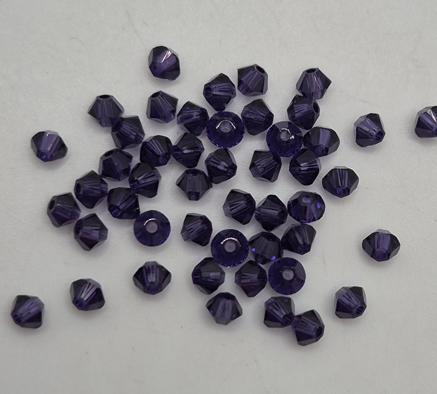 #5328 - 48pc Swarovski Crystal Purple Velvet 3mm Bicone Beads; LAST ONE