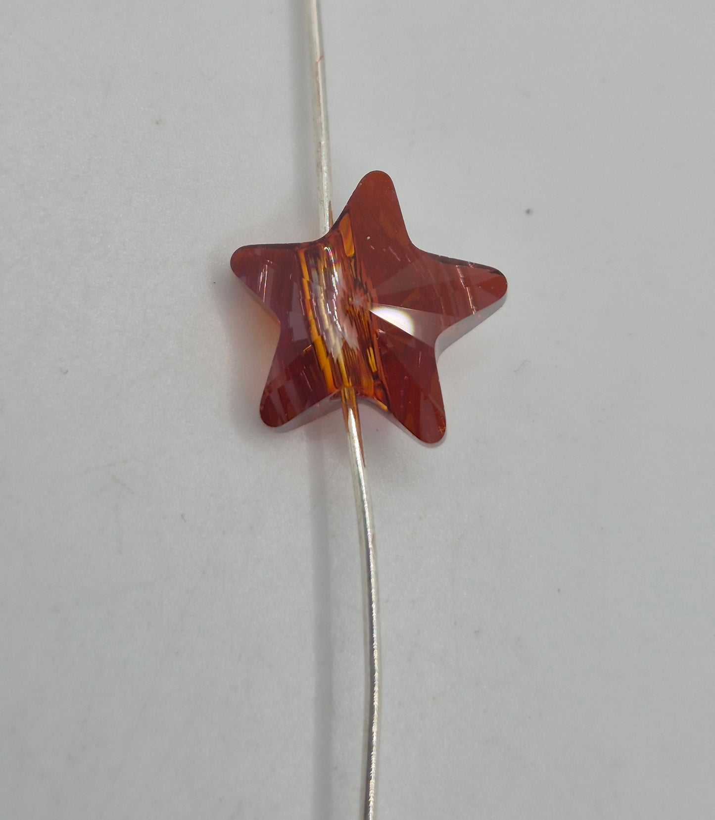 #5714 - Swarovski Crystal Red Magma 14mm Star Beads; 2pc per pack