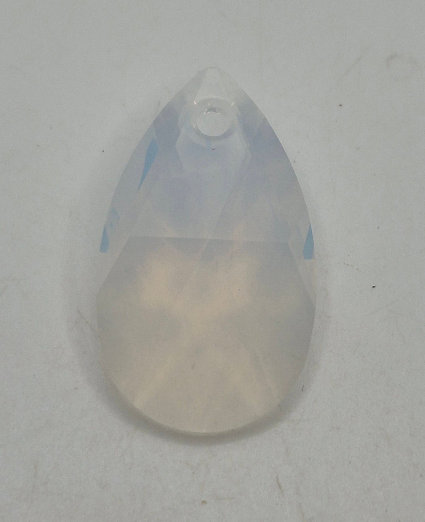 #6106 - Swarovski Crystal White Opal 38mm Pear Pendant; XL; LAST ONE
