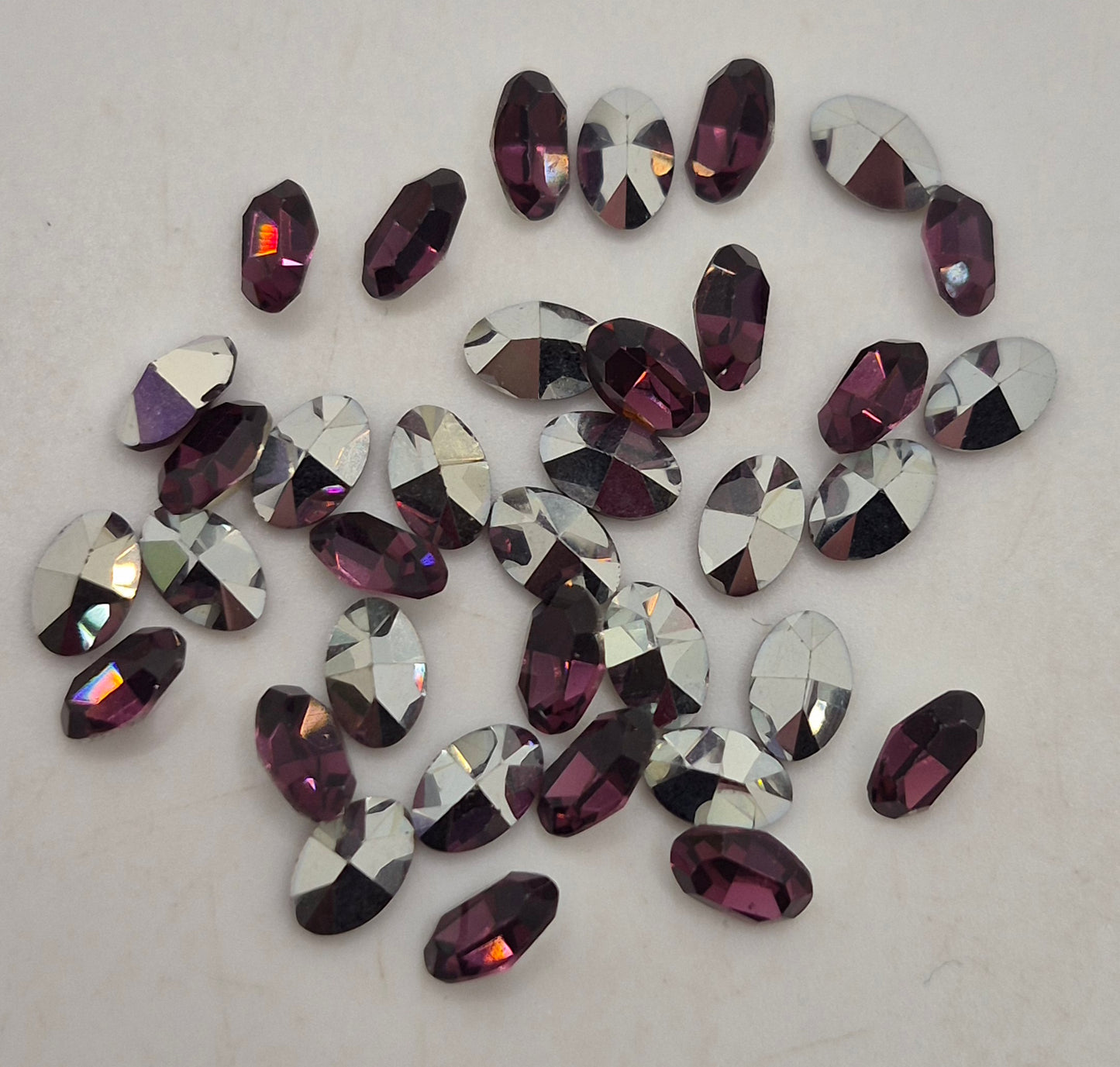 #4100 - 36pc Swarovski Crystal Amethyst 6x4mm Oval Fancy Stones; LAST ONE