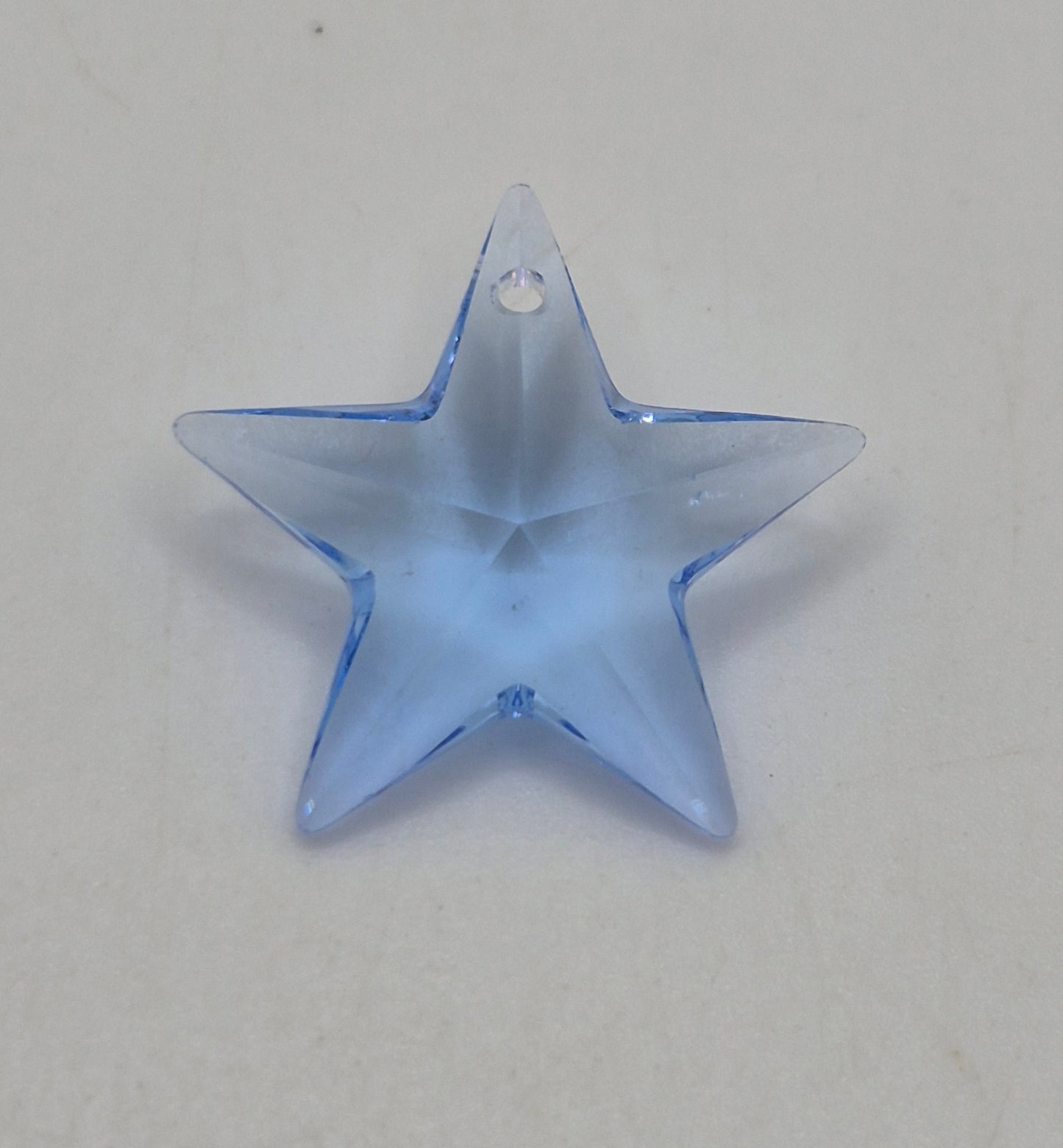 #6714 - Swarovski Crystal Clear Sapphire 20mm Star Pendant; LAST ONE