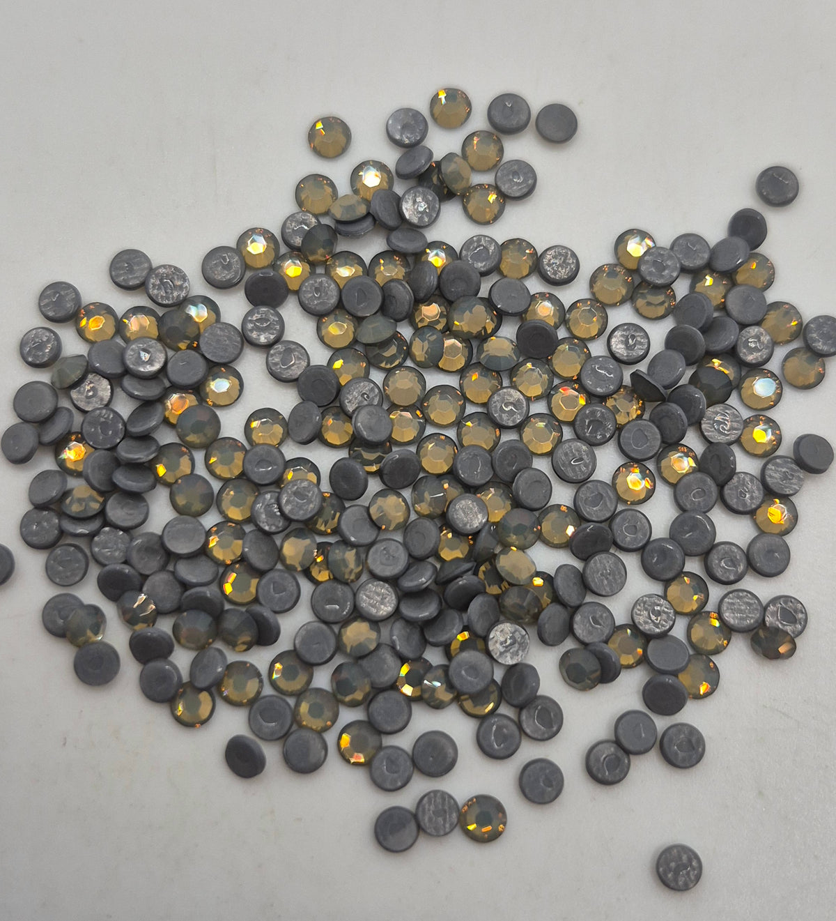#2028 - Swarovski Crystal Light Gray Opal ss10 (3mm) Flatback Rhinestones; 120pc per pack