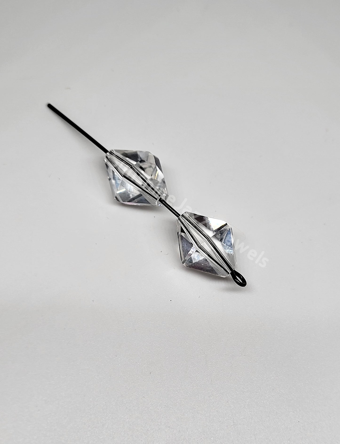 #5121 - Swarovski Crystal Clear Double Spear/ Diamond Beads; 3 Sizes