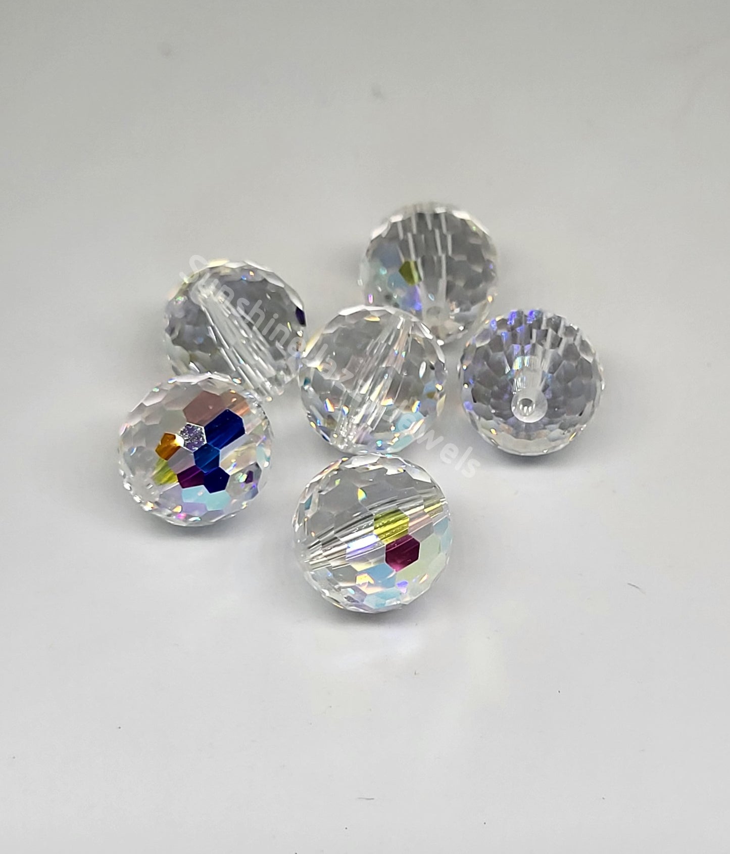 #5003 - Swarovski Crystal Faceted Disco Ball Round Beads