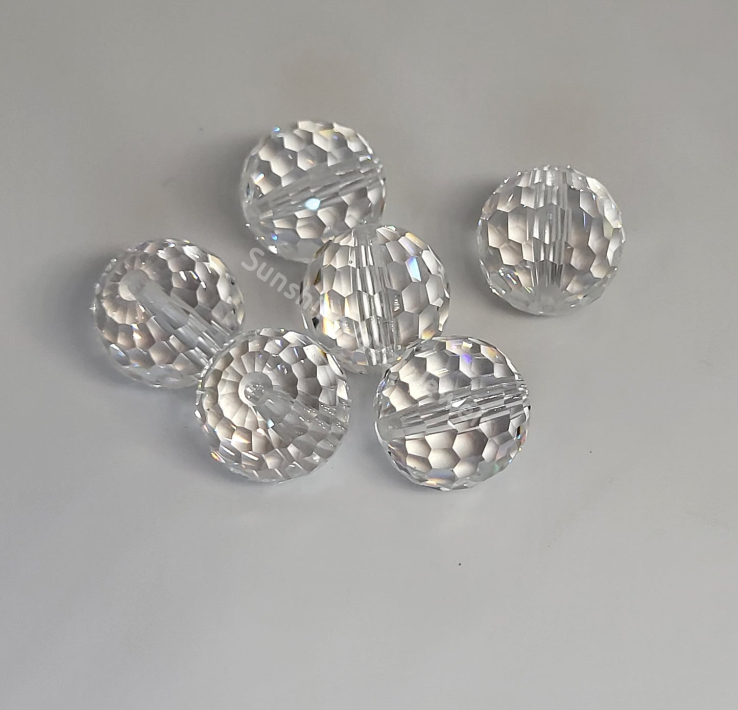 #5003 - Swarovski Crystal Faceted Disco Ball Round Beads