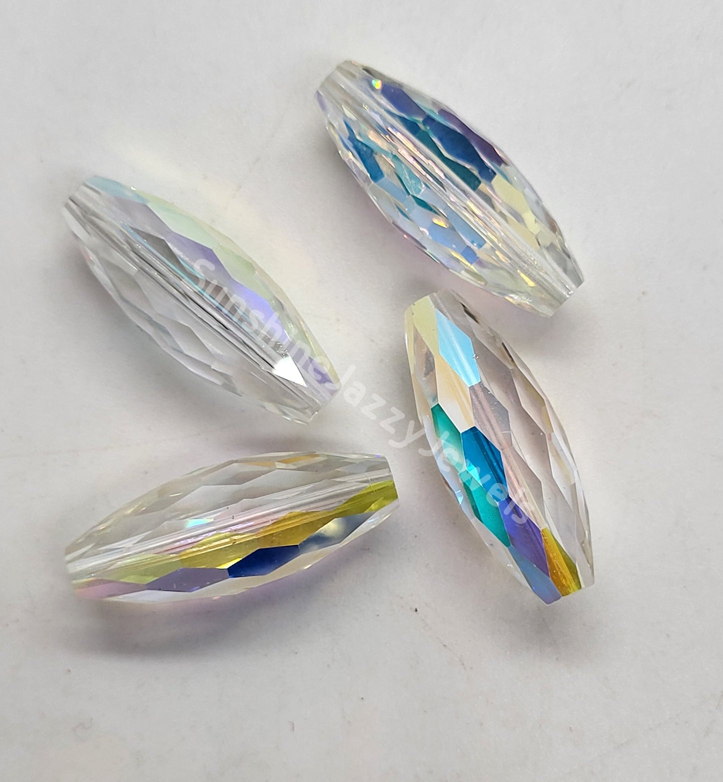 #5207 - Swarovski Crystal Long Tube Beads; Multiple Colors & Sizes; 4pc per pack