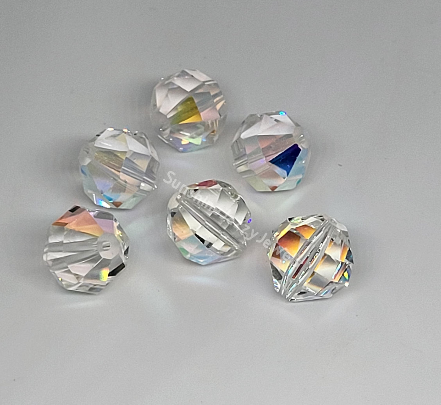 #5004 - Swarovski Crystal Geometric Round Beads; Multiple Colors & Sizes
