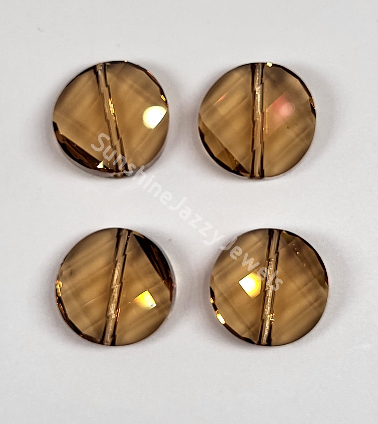 #5621 - Swarovski Crystal 14mm Twist Beads; 4pc per pack