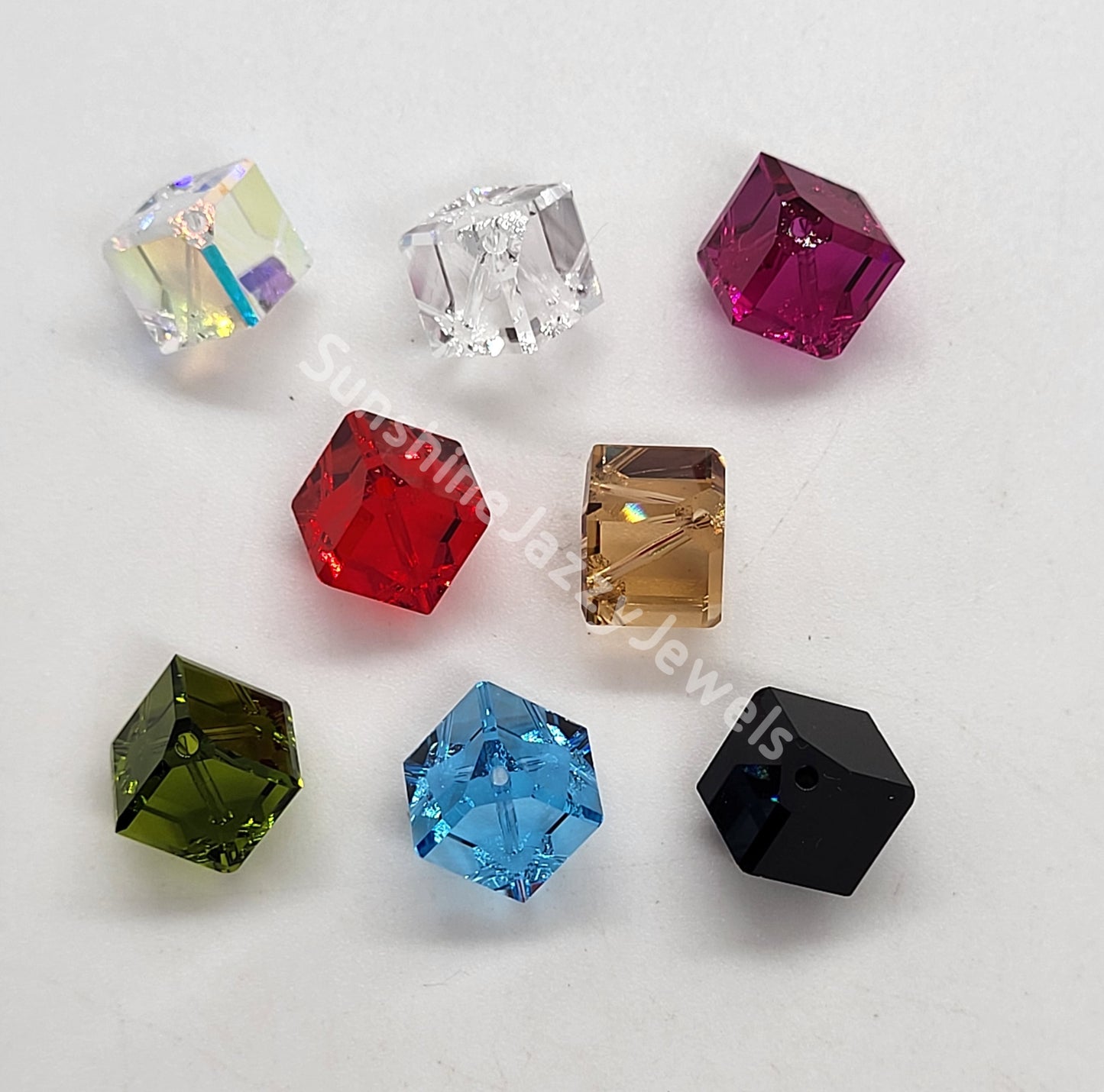 #5600 - Swarovski Crystal Diagonally Cube Beads