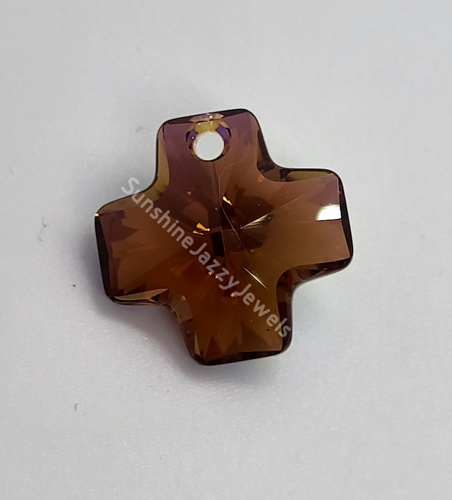 #6866 - Swarovski Crystal 20mm Chunky Cross Pendant