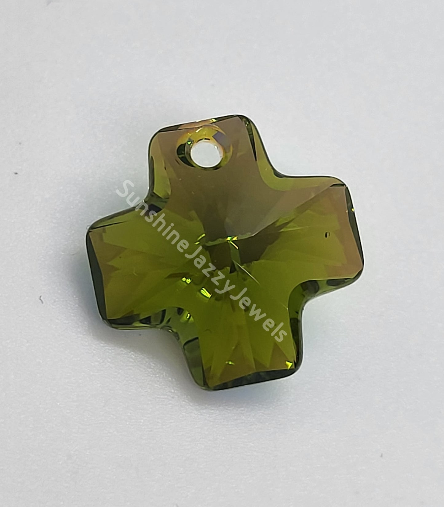 #6866 - Swarovski Crystal 20mm Chunky Cross Pendant