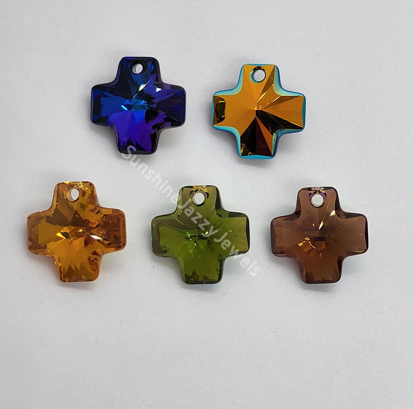 #6866 - Swarovski Crystal 20mm Chunky Cross Pendant
