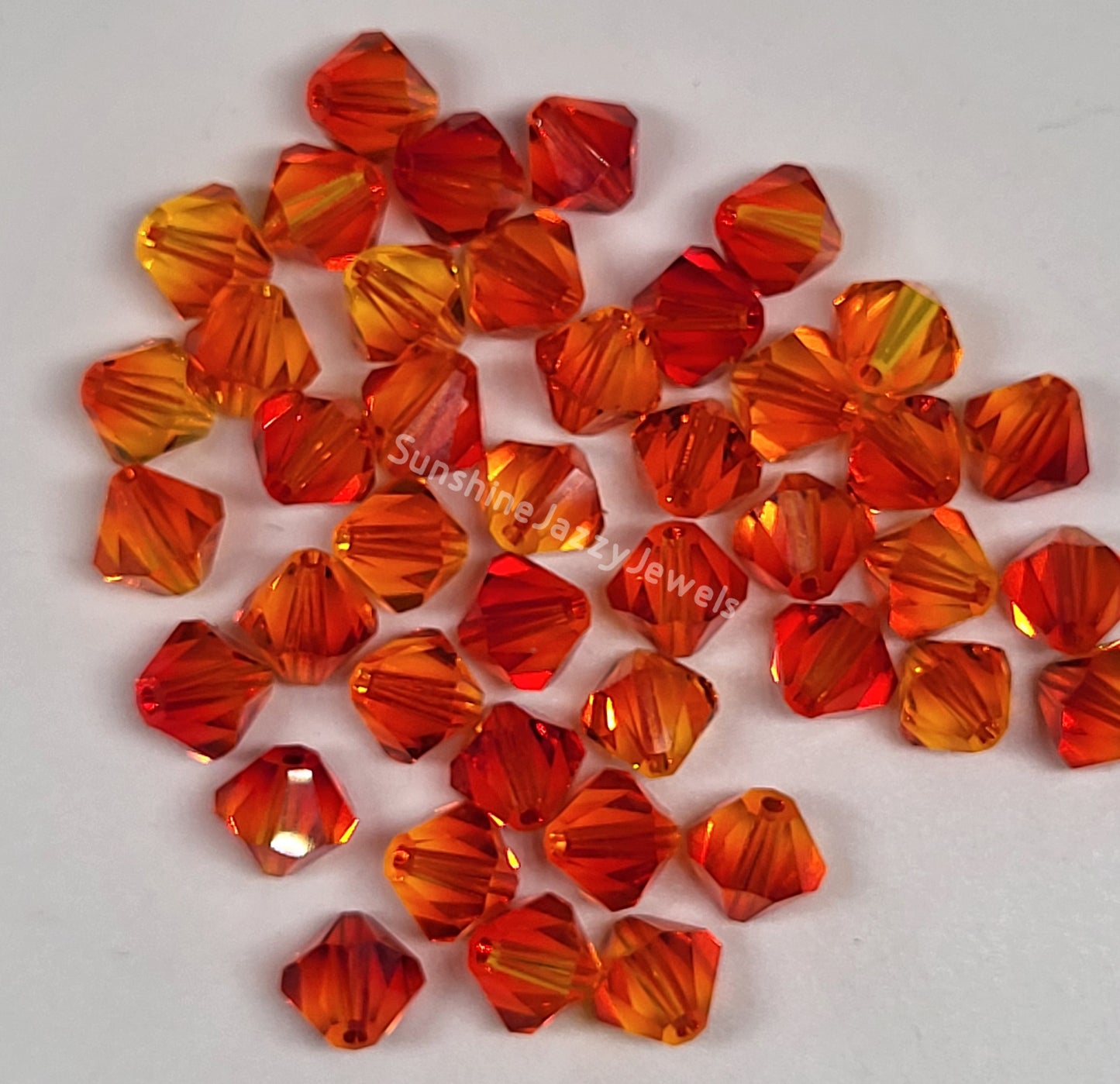 #5328 - Swarovski Crystal 6mm Bicones - Opal Finish