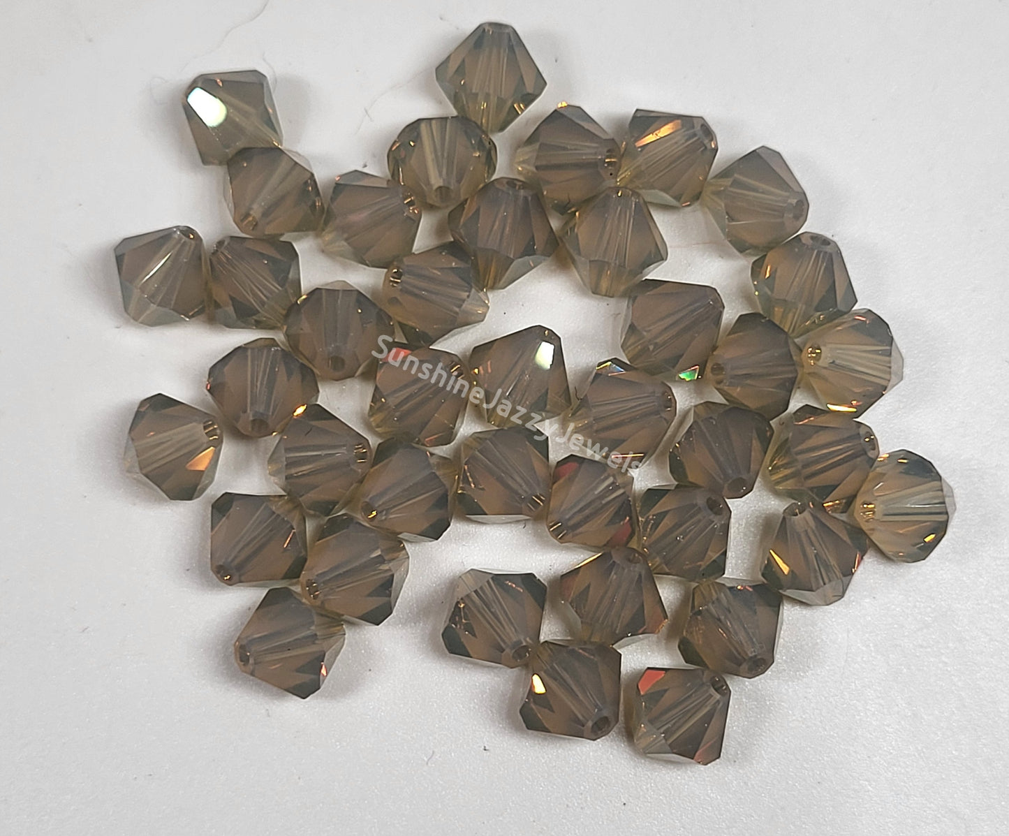 #5328 - Swarovski Crystal 6mm Bicones - Opal Finish