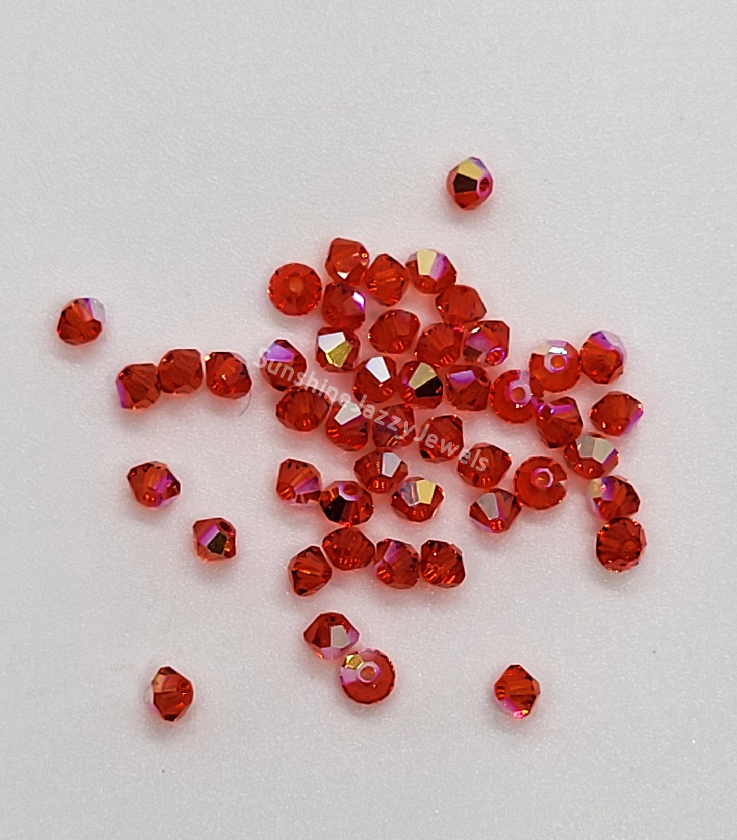 #5328 - Swarovski Crystal 3mm Bicone Beads w/ AB Finish