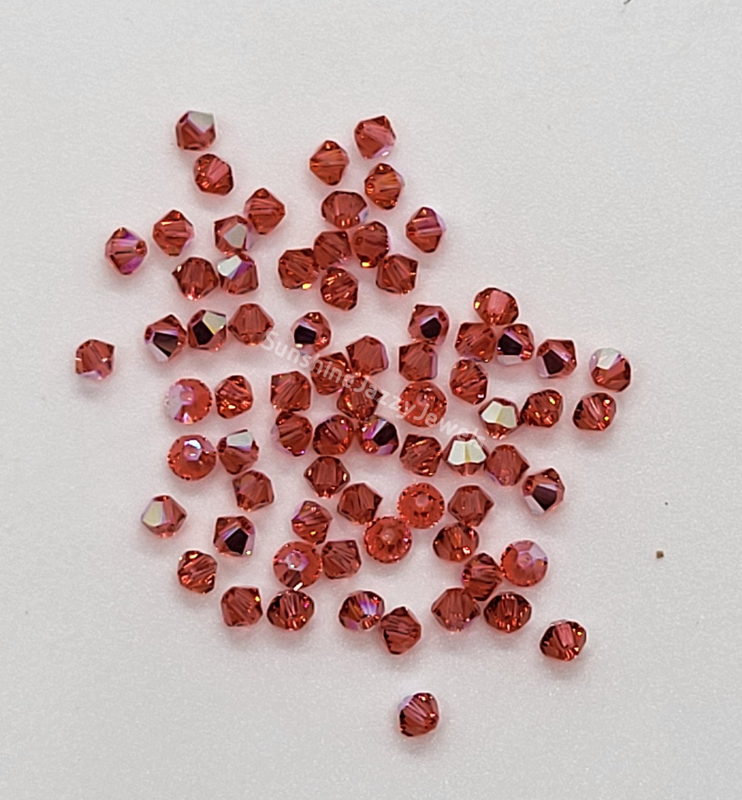 #5328 - Swarovski Crystal 3mm Bicone Beads w/ AB Finish