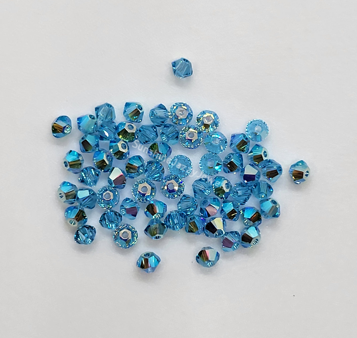 #5328 - Swarovski Crystal 3mm Bicone Beads w/ AB Finish