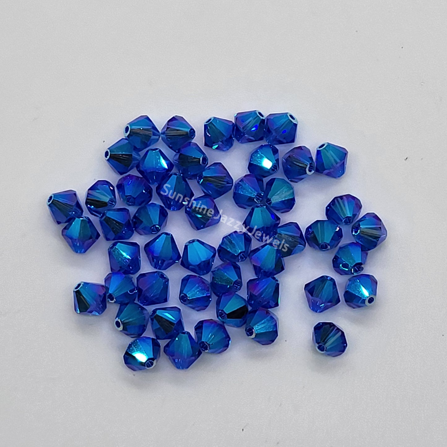 #5328 - Swarovski Crystal 6mm AB2X Bicone Beads; 12pc per pack
