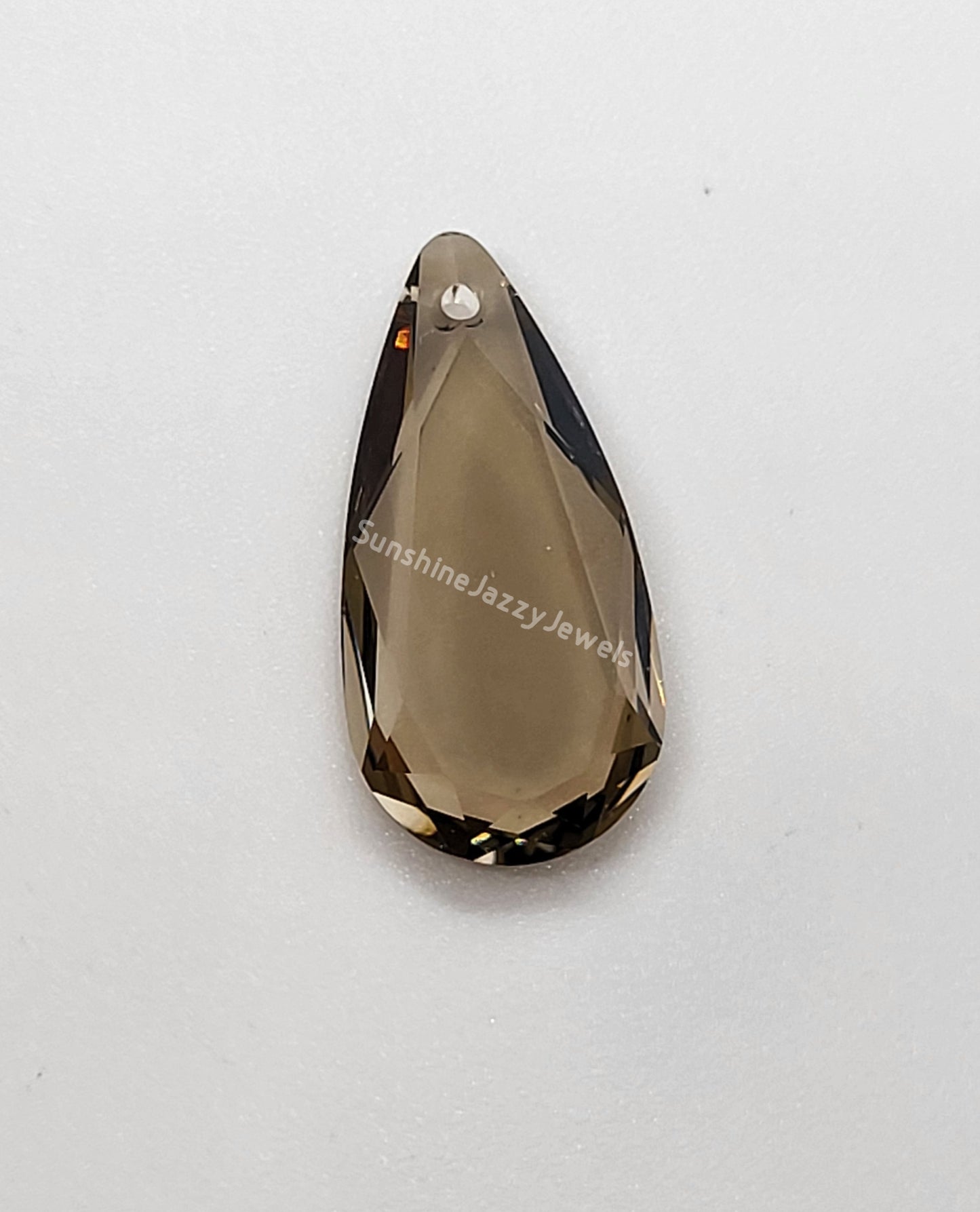 #6140 - Swarovski Crystal Bezeled Teardrop Pendant