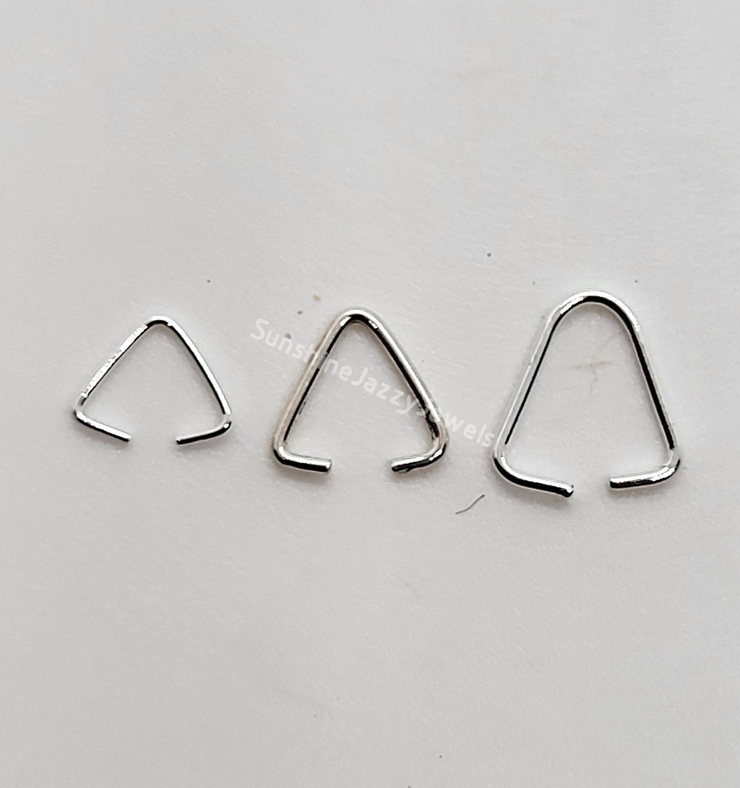 Sterling Silver Ice Pick Pinch Bails