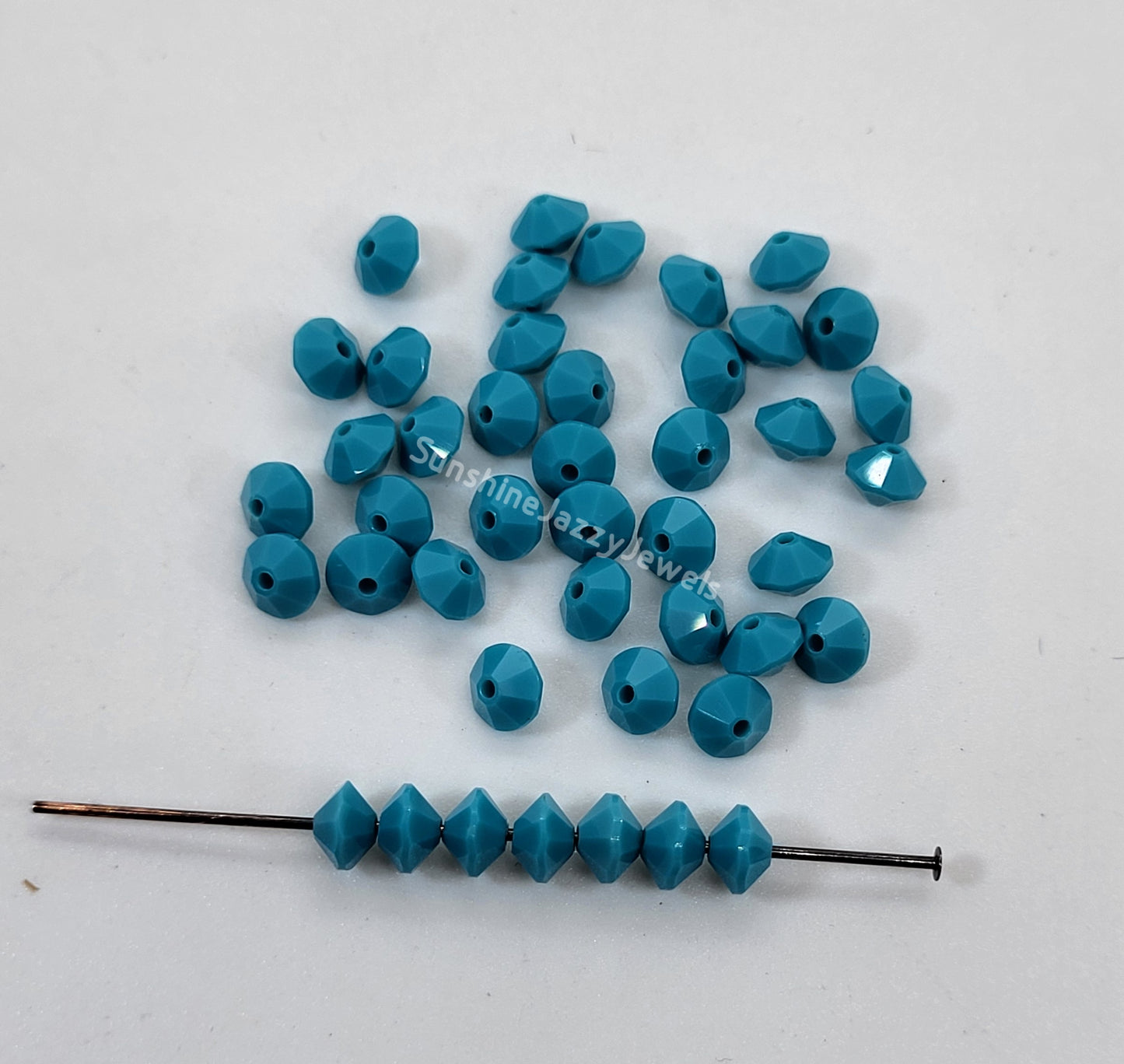 #5307 - Swarovski Crystal Flat Bicone/ Rondel Beads; 4 Sizes