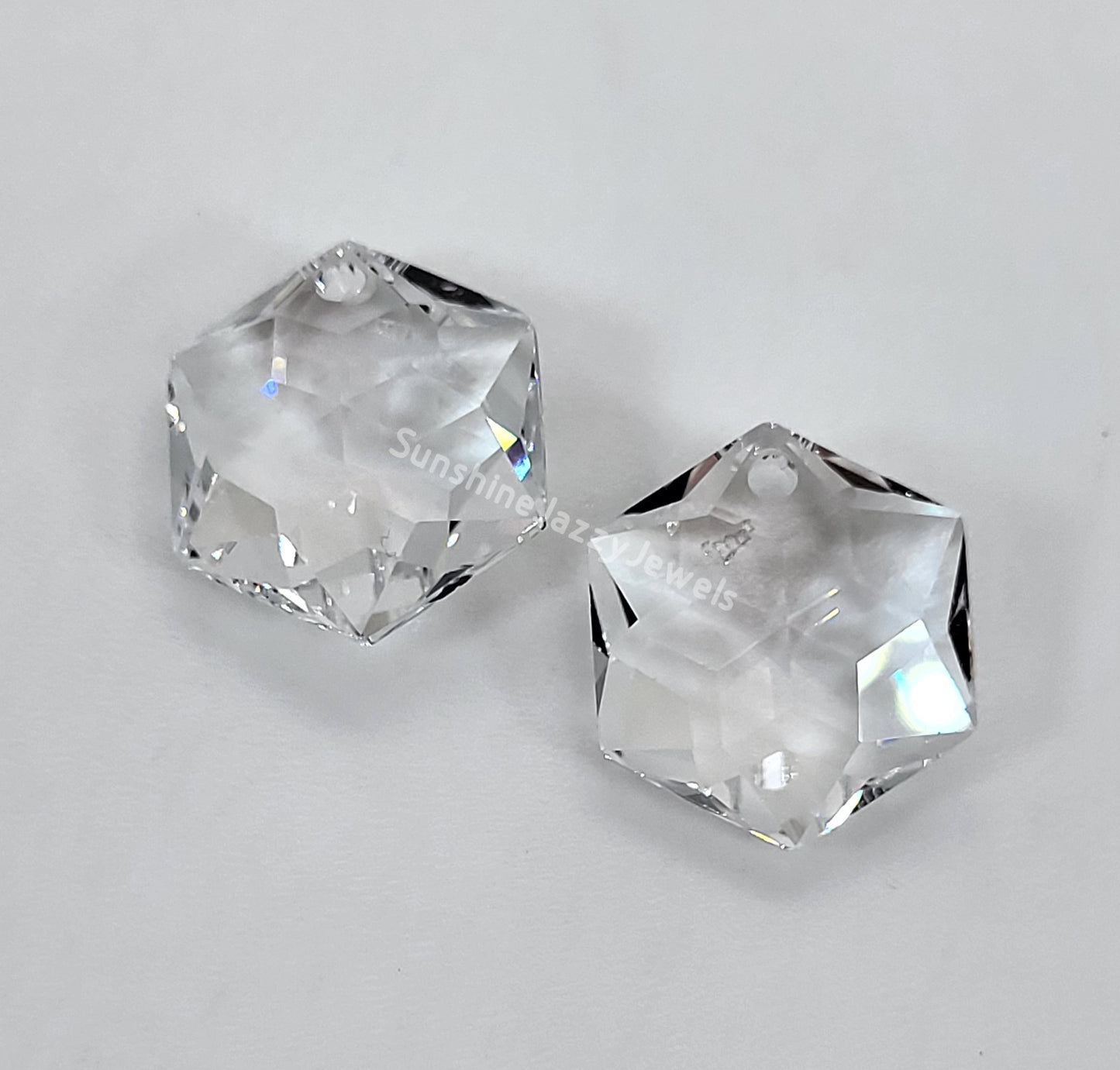 #8135 - Swarovski Crystal Star Hexagon Pendant/ Prism