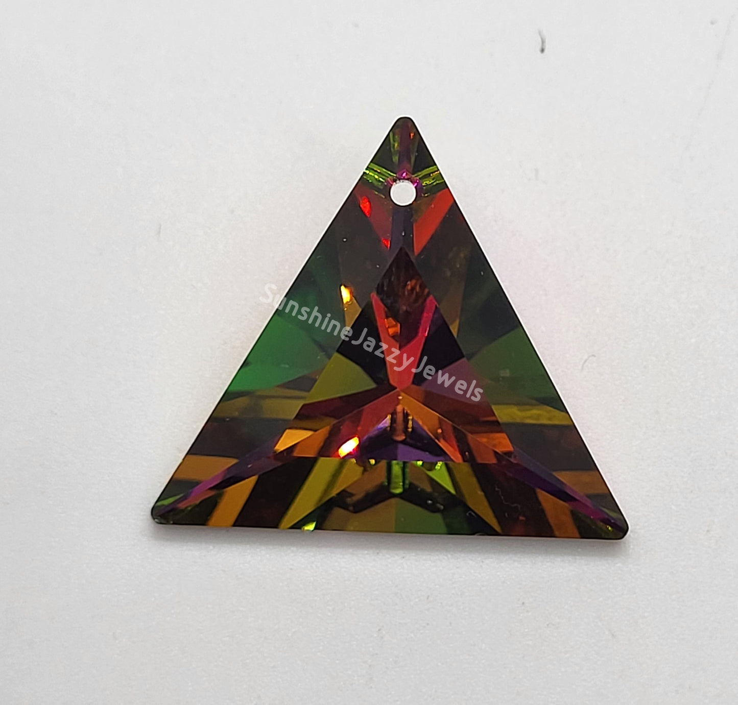 #6209 - Swarovski Crystal 30mm Triangle Pendant; 7 Colors