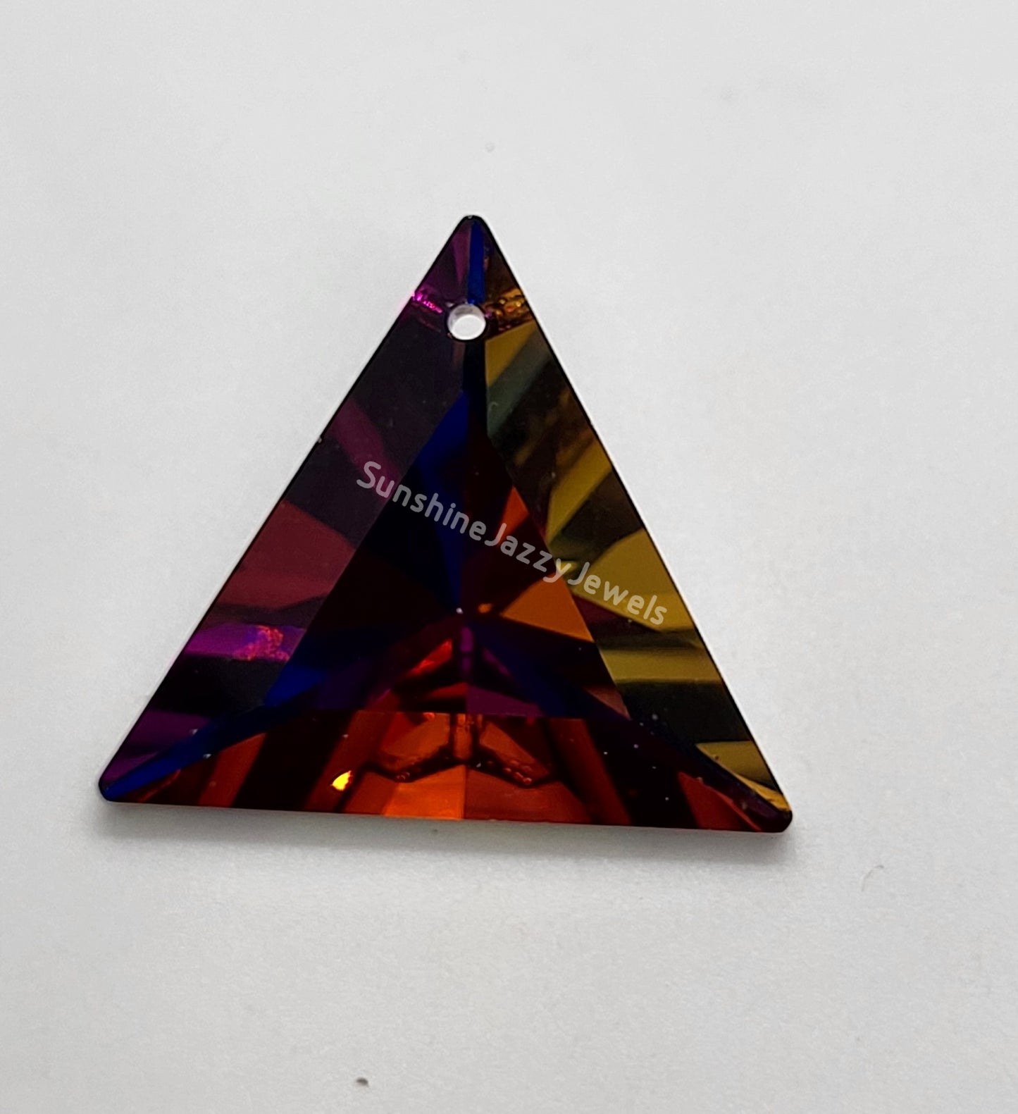 #6209 - Swarovski Crystal 30mm Triangle Pendant; 7 Colors