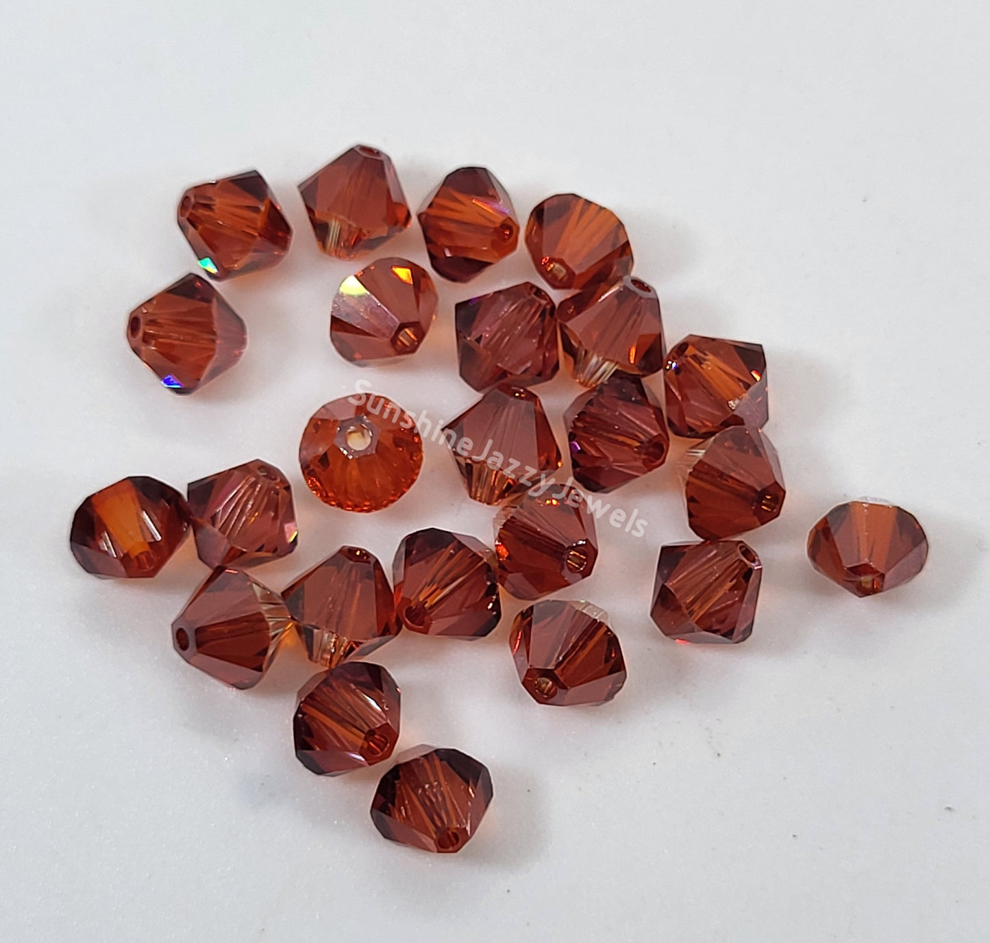 #5328 - Swarovski Crystal 6mm Bicone Beads; Crystal Effects