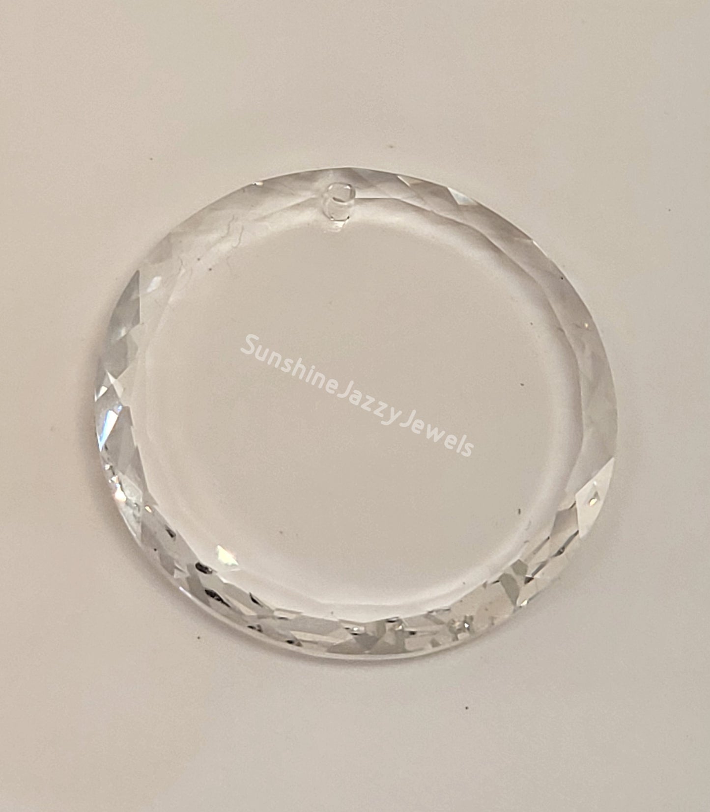 #6049 - Swarovski Crystal Round w/ Beveled Edges Pendant