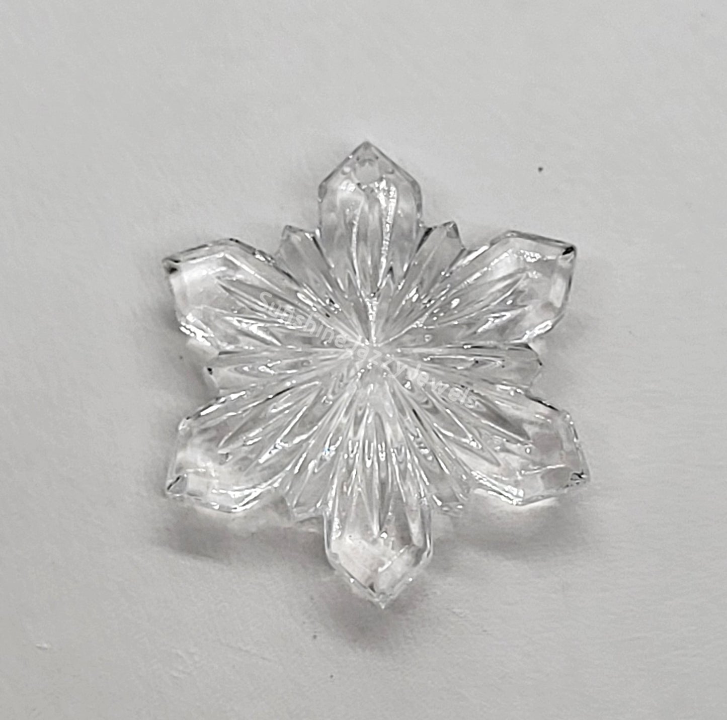 #6743/3 - Swarovski Crystal Clear 28mm Vintage Snowflake Pendant