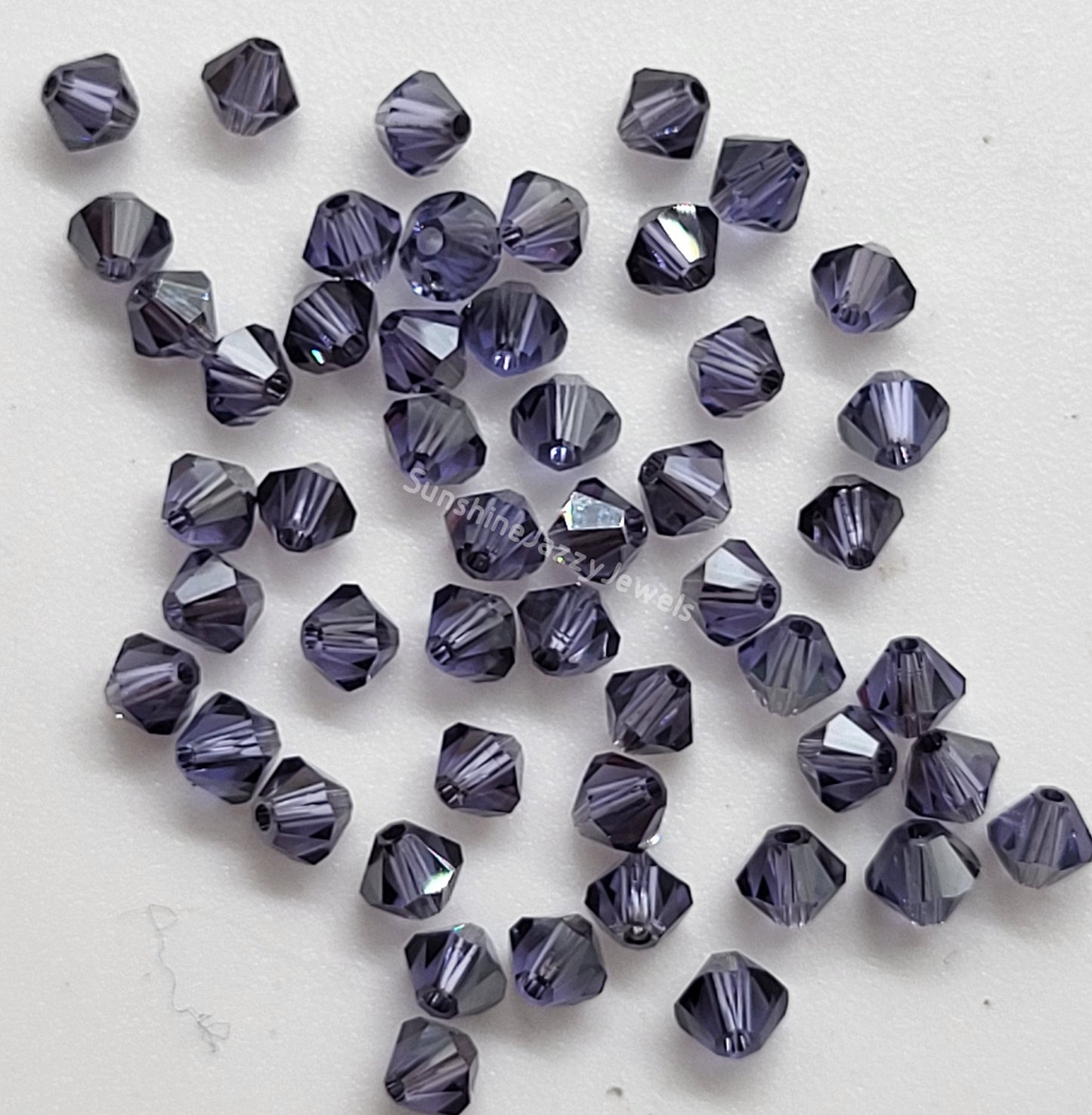 #5328 - Swarovski Crystal 4mm Bicones - Satin Effect