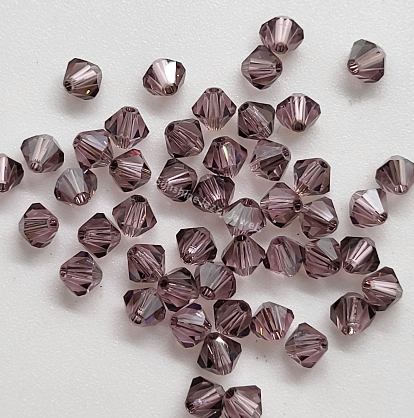 #5328 - Swarovski Crystal 4mm Bicones - Satin Effect