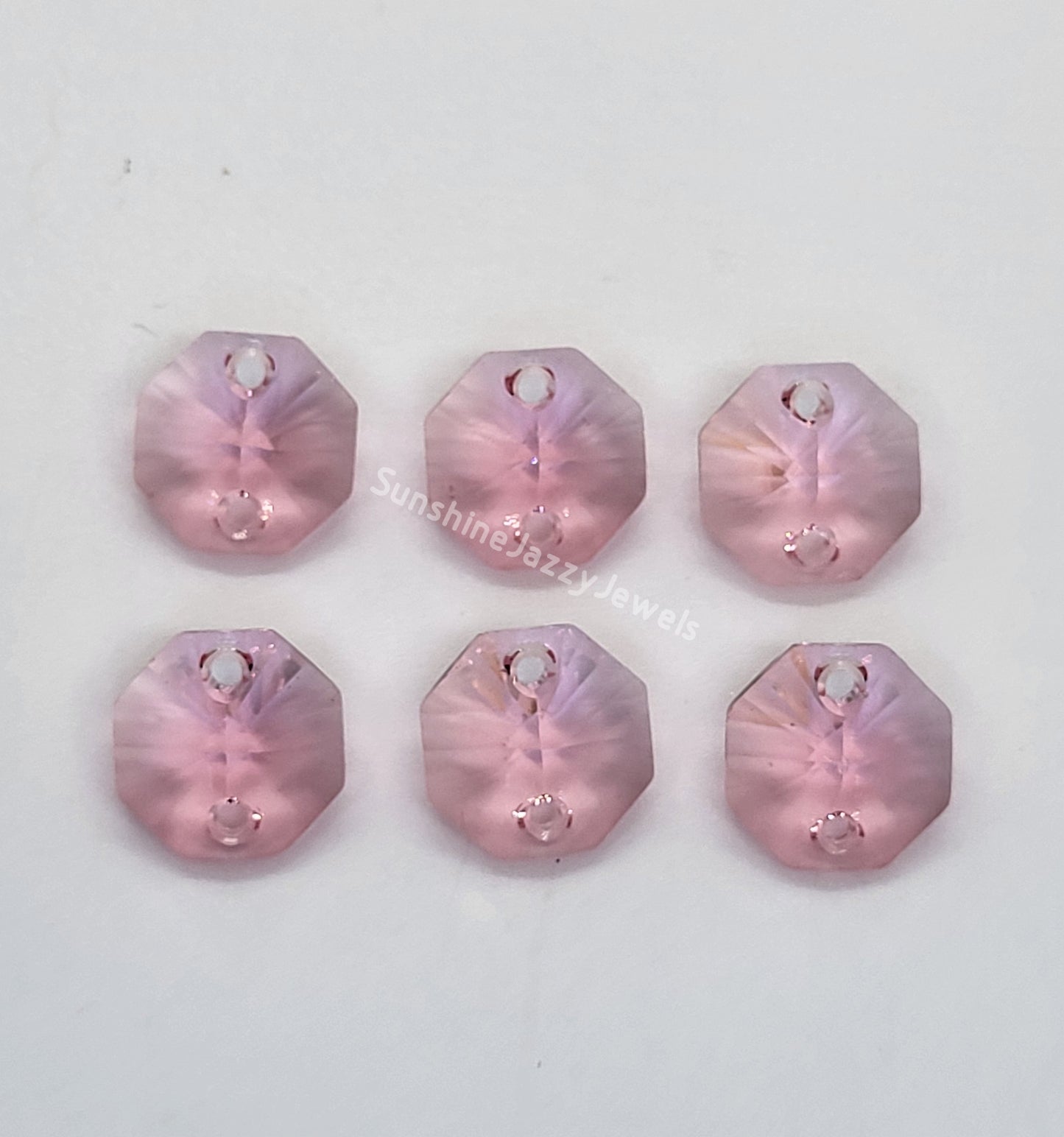 #6404 - Swarovski Crystal 2 Hole 14mm Octagon Links