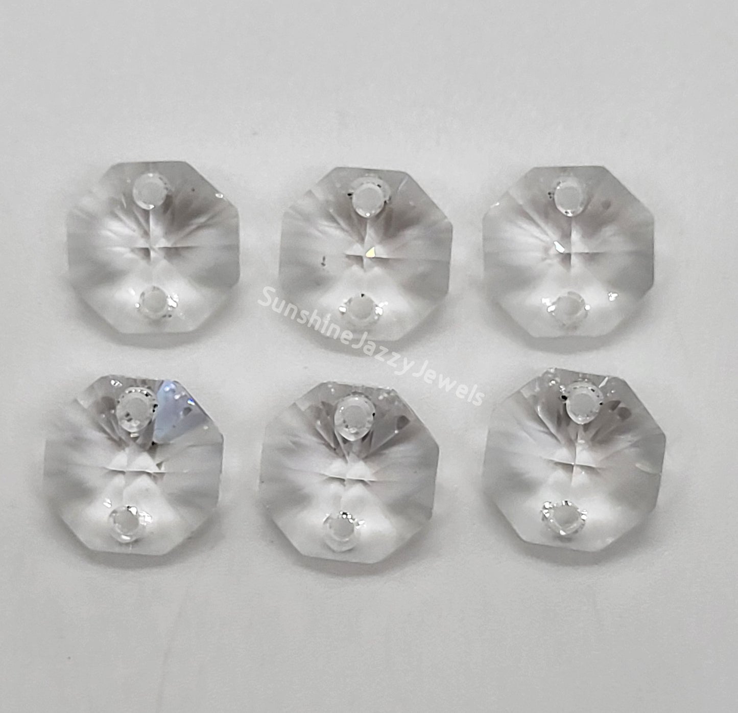 #6404 - Swarovski Crystal 2 Hole 14mm Octagon Links