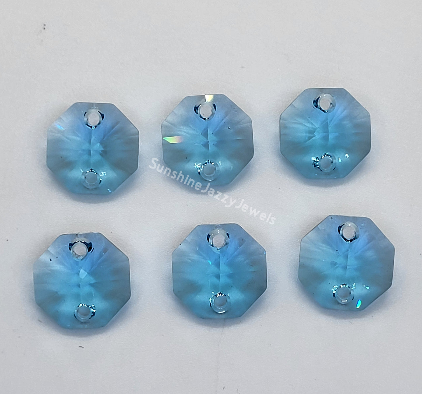 #6404 - Swarovski Crystal 2 Hole 14mm Octagon Links