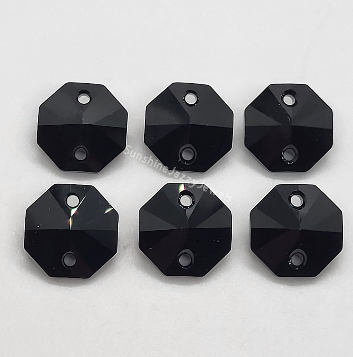 #6404 - Swarovski Crystal 2 Hole 14mm Octagon Links