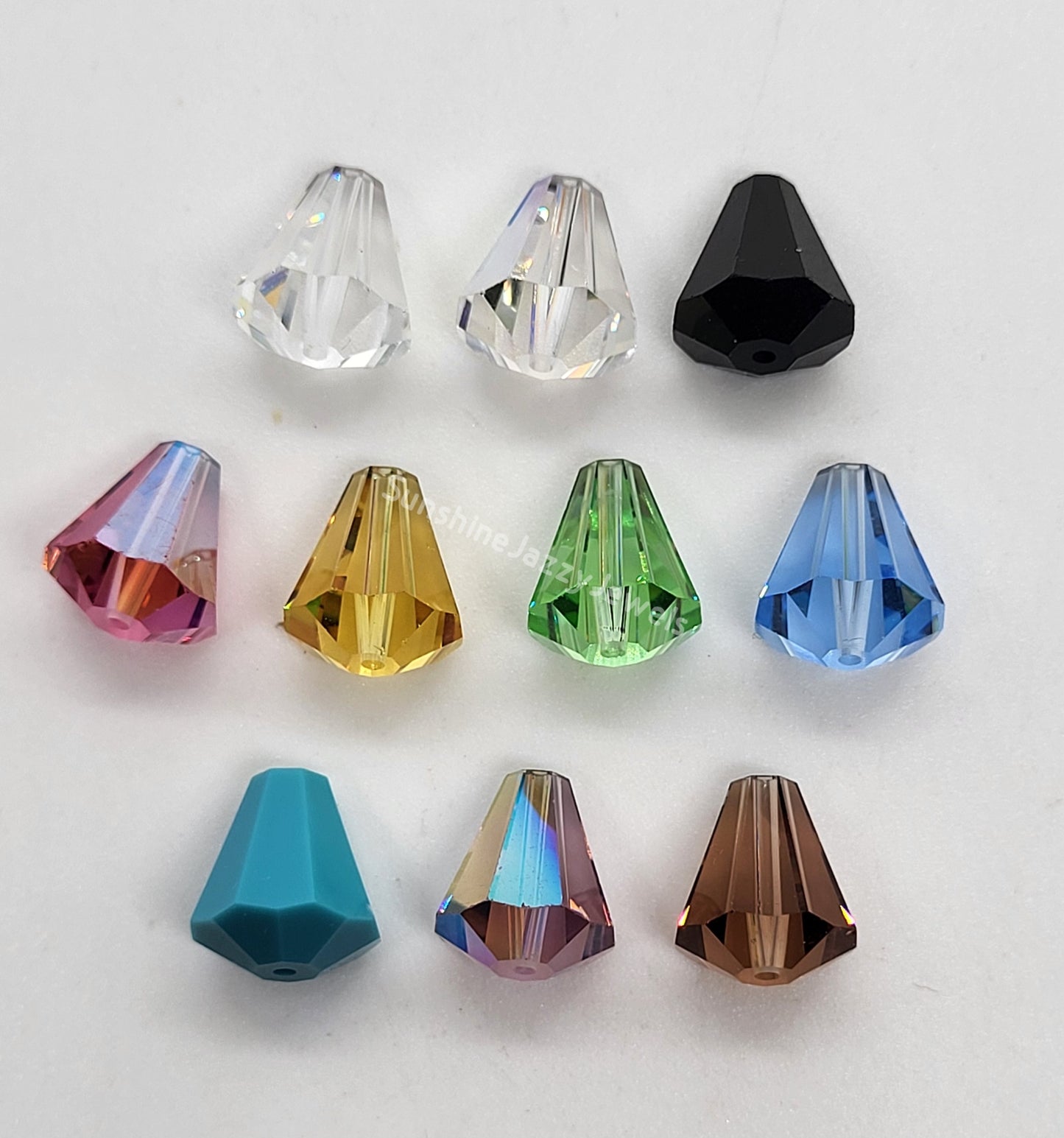 #5400 - Swarovski Crystal Cone Beads; Multiple Colors and Sizes