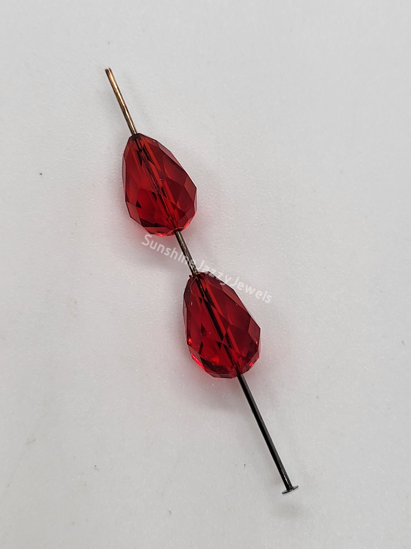#5500 - Swarovski Crystal Faceted Teardrop Beads; Multiple Sizes and Colors