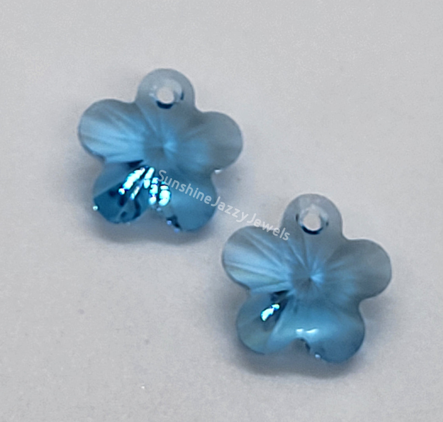 #6744 - Swarovski Crystal Flower Pendants; Multiple Colors & SIzes